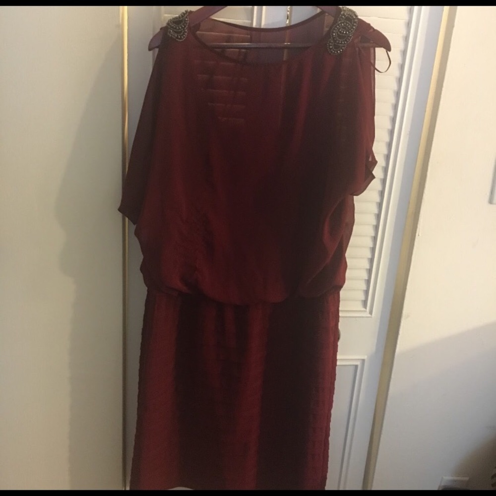 Burgundy Dress
